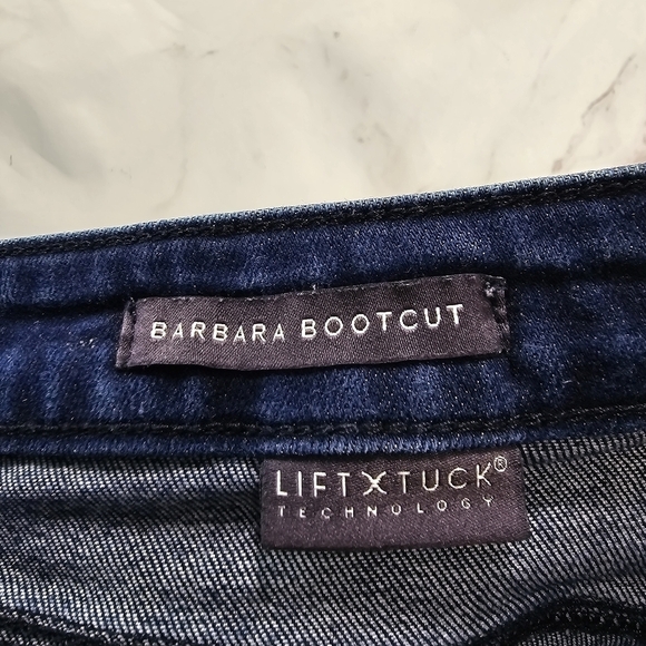 NYDJ Jeans Women 6 Denim Barbara Boot Cut Dark Wash High Rise Not Your Daughters - Picture 12 of 13